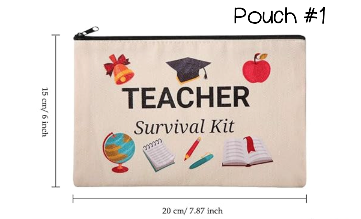 Teacher Survival Kit Pouch