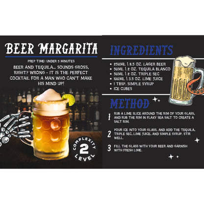 Cocktails For Real Men Gift Book - Novelty Mens Gifts