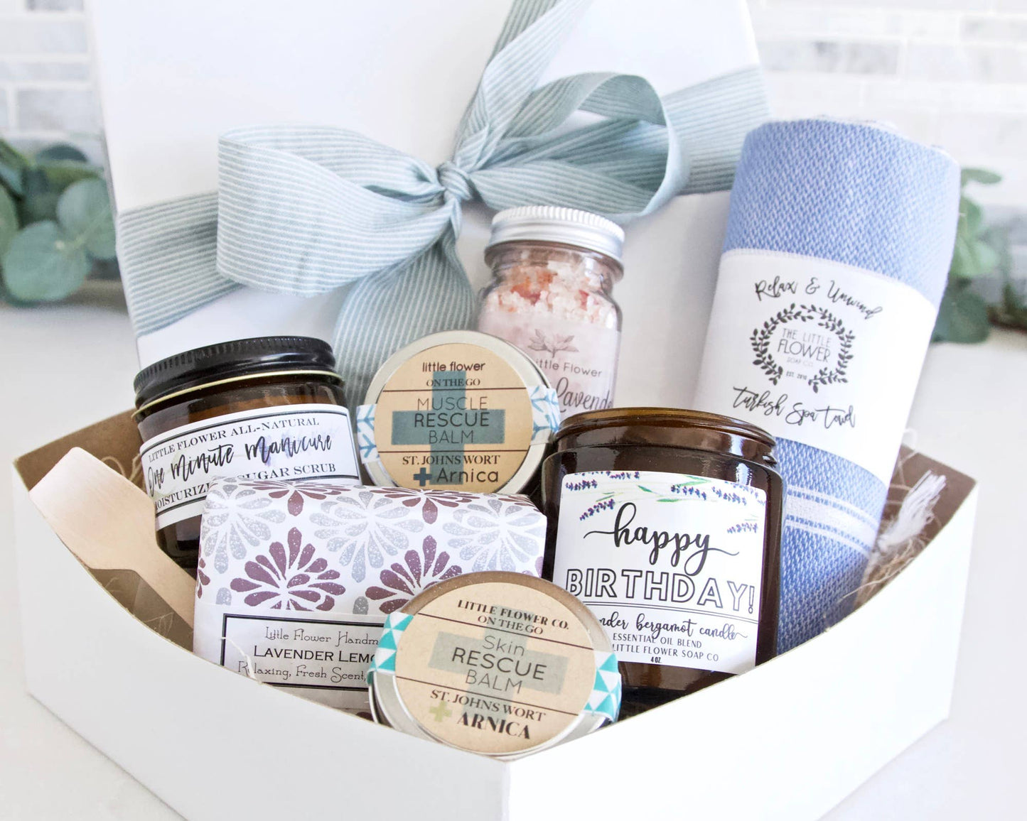The Little Flower Soap Co - Happy Birthday Luxury Home Spa Day Gift Box