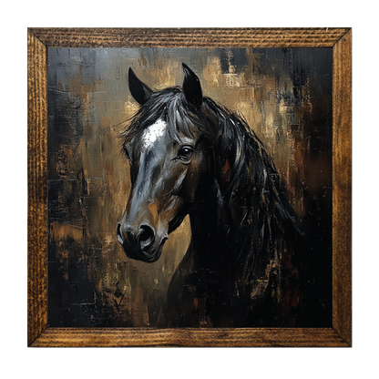 HORSE PALETTE KNIFE PAINTING 2
