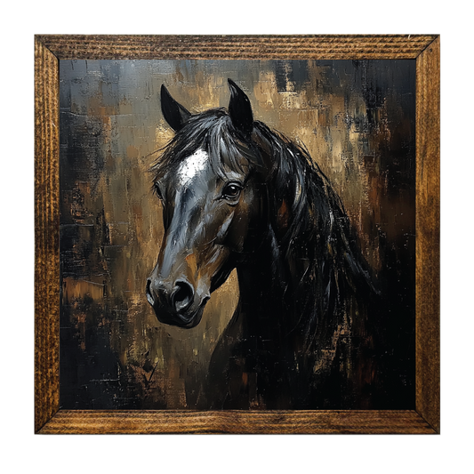 HORSE PALETTE KNIFE PAINTING 2