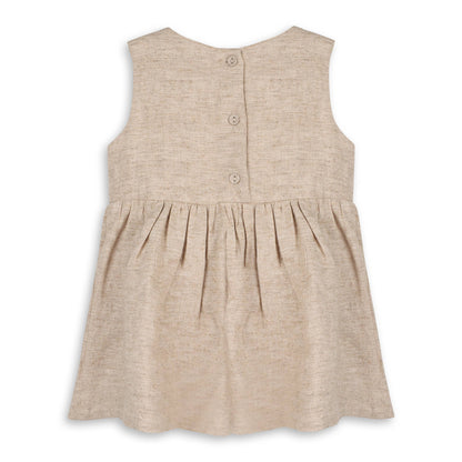 Viverano Organics - Bianca Baby Dress + Bloomer (Linen Blend)