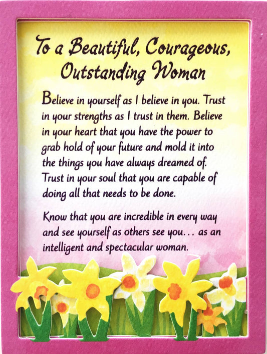 TO A BEAUTIFUL COURAGEOUS