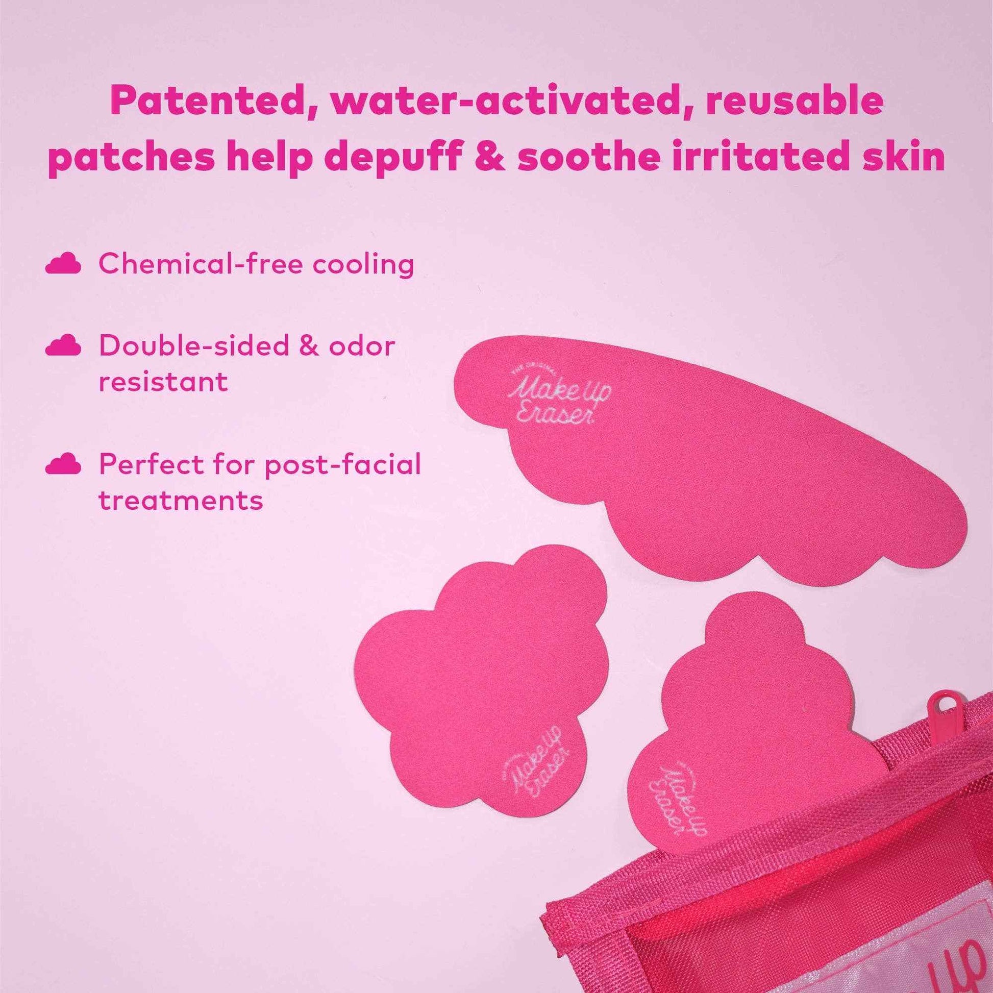 The Original MakeUp Eraser - Facial Cooling Clouds Reusable Patches | Instant Cooling