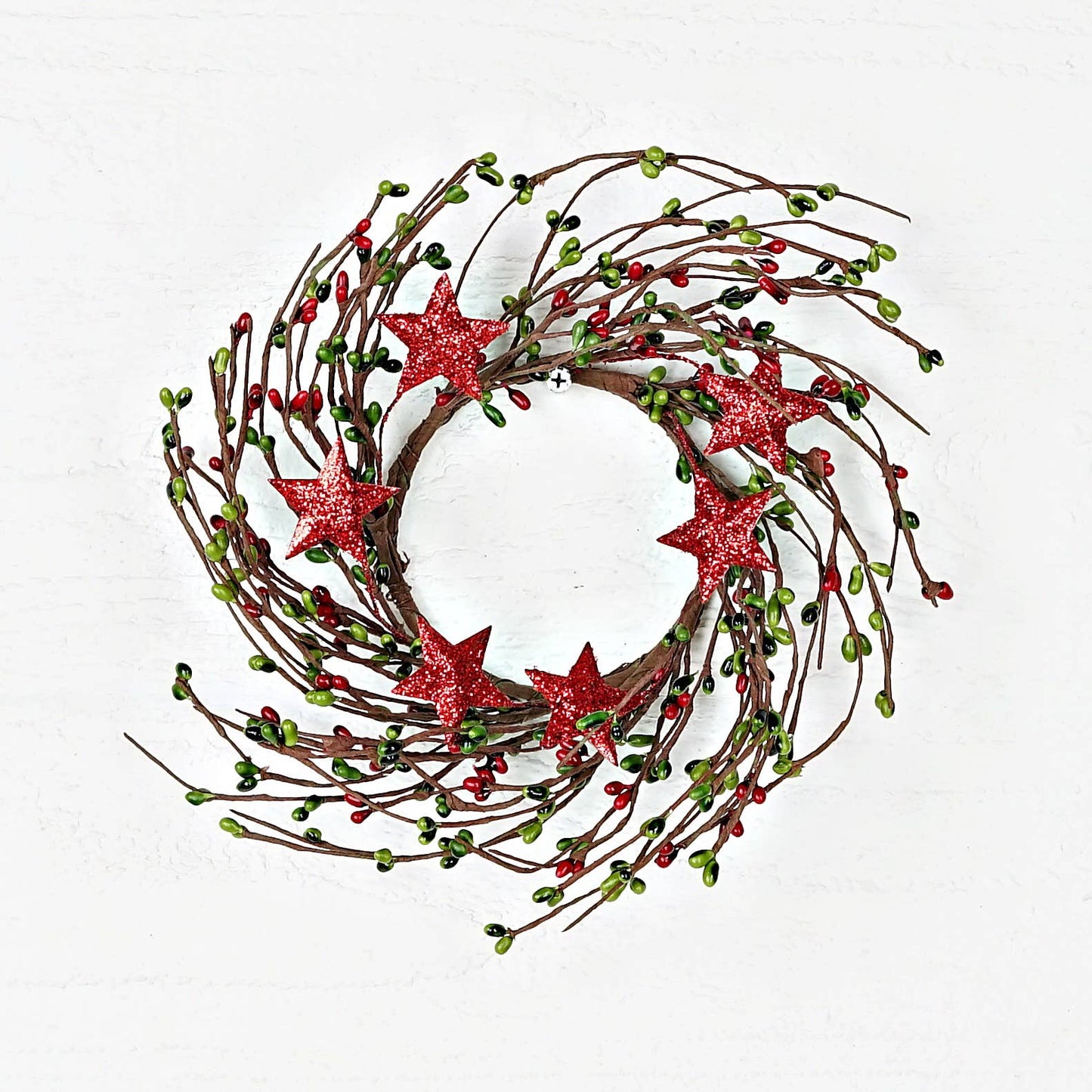 3.5" Holiday Pip berry ring with star