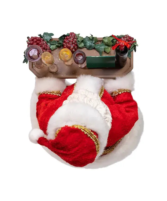 Kurt S. Adler, Inc. - 10.5" Fabriche Wine Santa