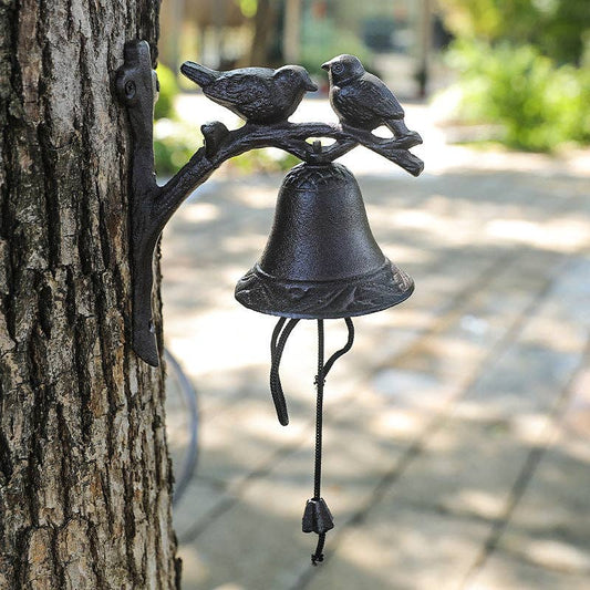 Vagabond Vintage - Cast Iron Double Bird Bell