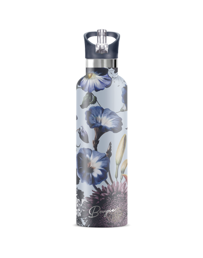 Nordic Fleur – Morning Glory Insulated Water Bottle | 25oz
