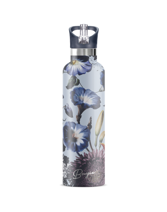 Nordic Fleur – Morning Glory Insulated Water Bottle | 25oz