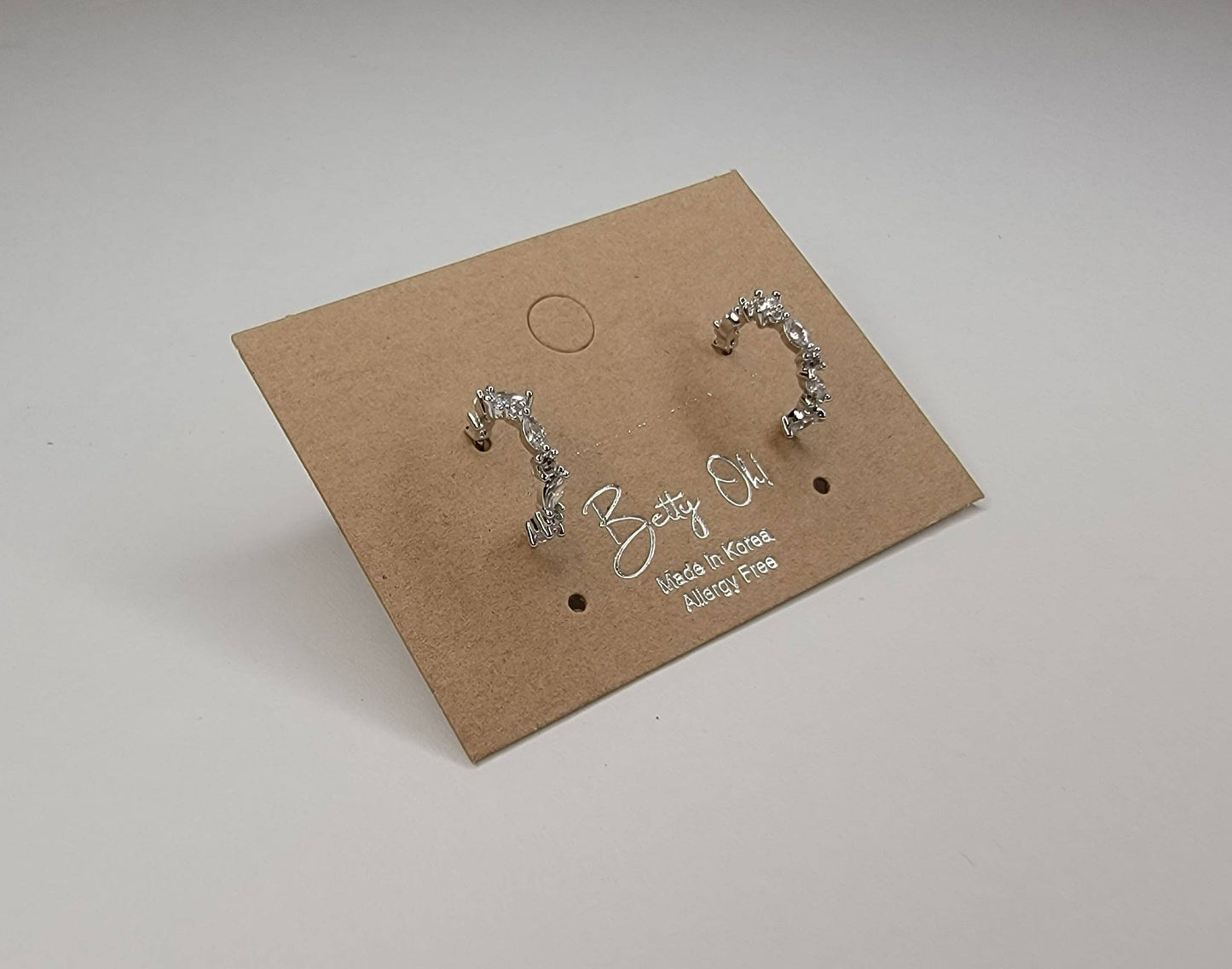 Cubic Zircornia Hoop Earring