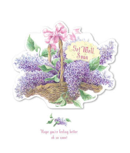 Lilac Get Well Greeting Card GETWELL