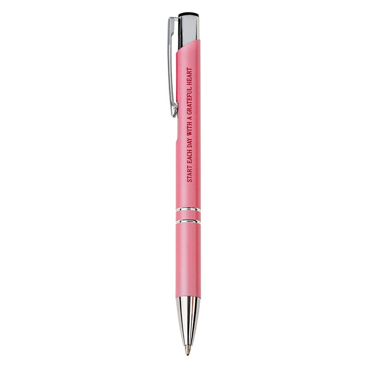 Pen in Case Pink Grateful Heart