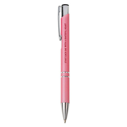 Pen in Case Pink Grateful Heart