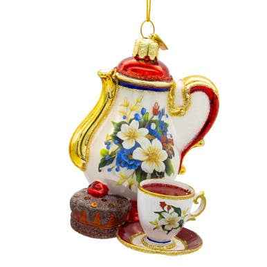 Noble Gems, Glass Tea Service Ornament