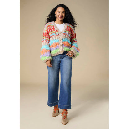 Maloti Chunky Button Front Cardigan