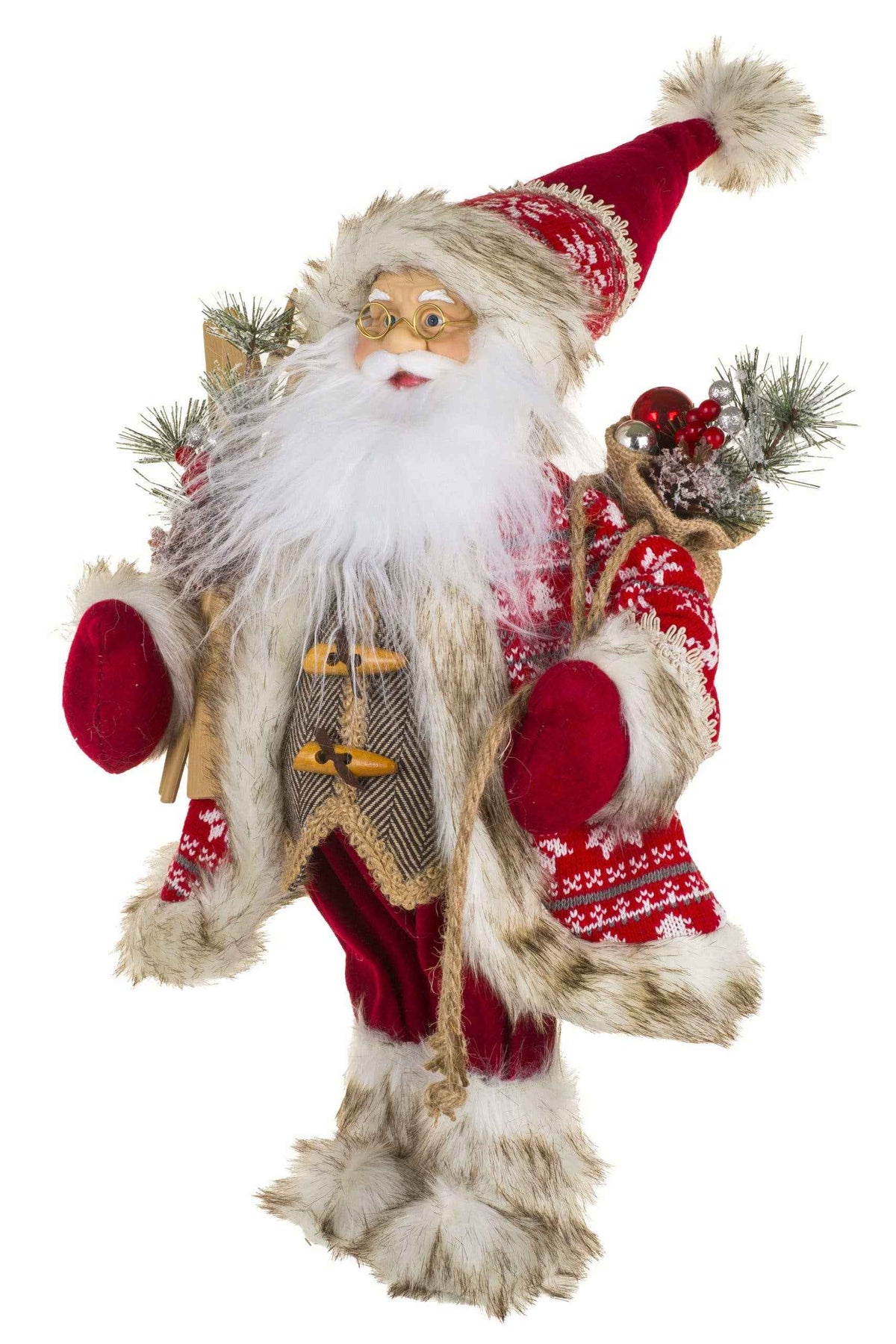 NEW-Red/Grey Santa
