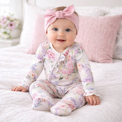 Dream Blossom Matching Family Pajamas – Soft Bamboo: PJ Set Women M