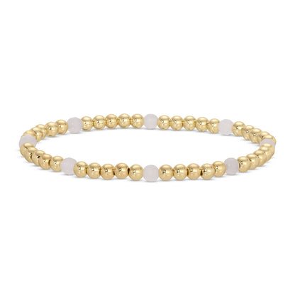 Espléndido Iris - Juego de 12 pulseras elásticas con cuentas y detalles de piedra.