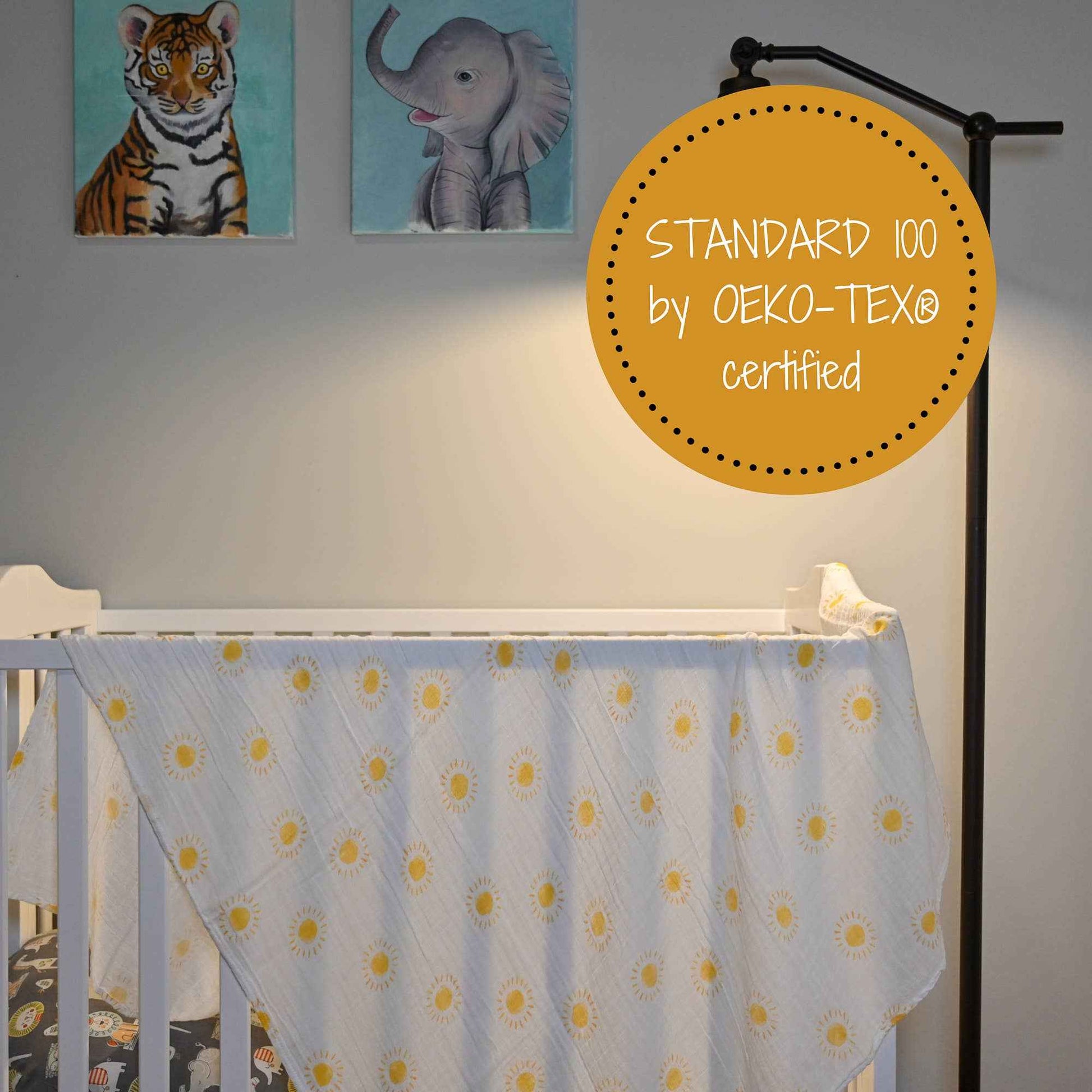 LollyBanks - Beautiful Day Baby Muslin Swaddle Blanket