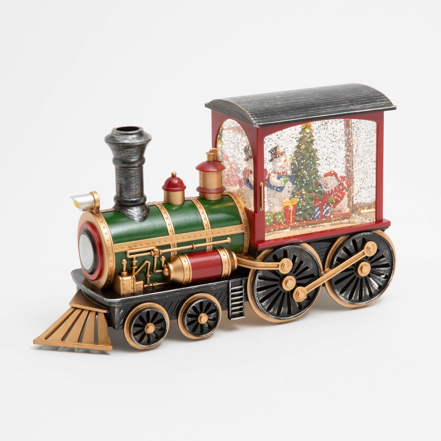 Lighted Spinning Water Globe Train