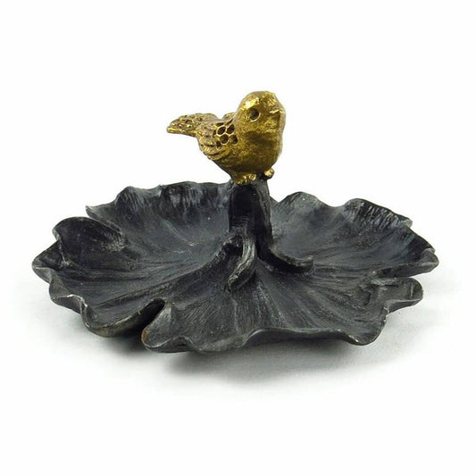 Bird on Leaf Trinket Dish