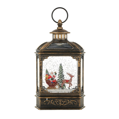 Christmas Vintage Snow Globe Lantern