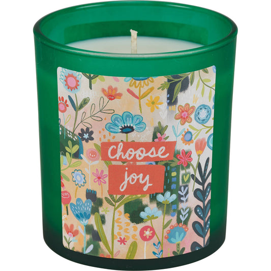 Choose Joy Green Candle