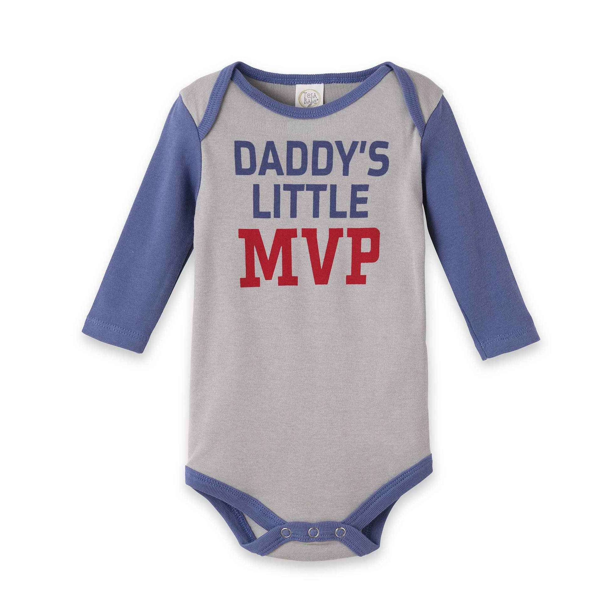 Daddy’s Little MVP Baby Bodysuit – Cotton Sports Outfit: 12-18M