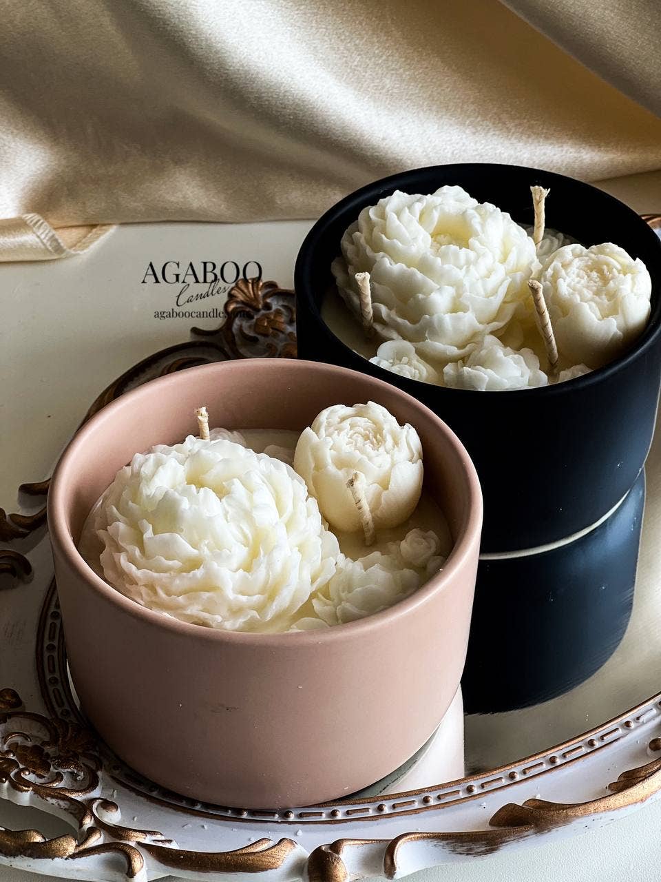 Handmade Ceramic Jar Candle - 8 oz 2.5x4.5in - Container