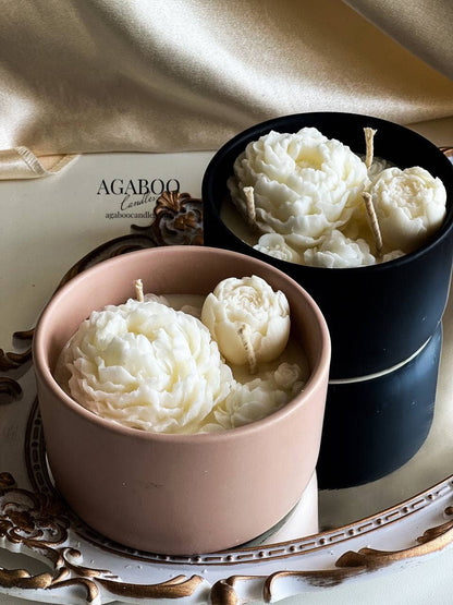 Handmade Ceramic Jar Candle - 8 oz 2.5x4.5in - Container