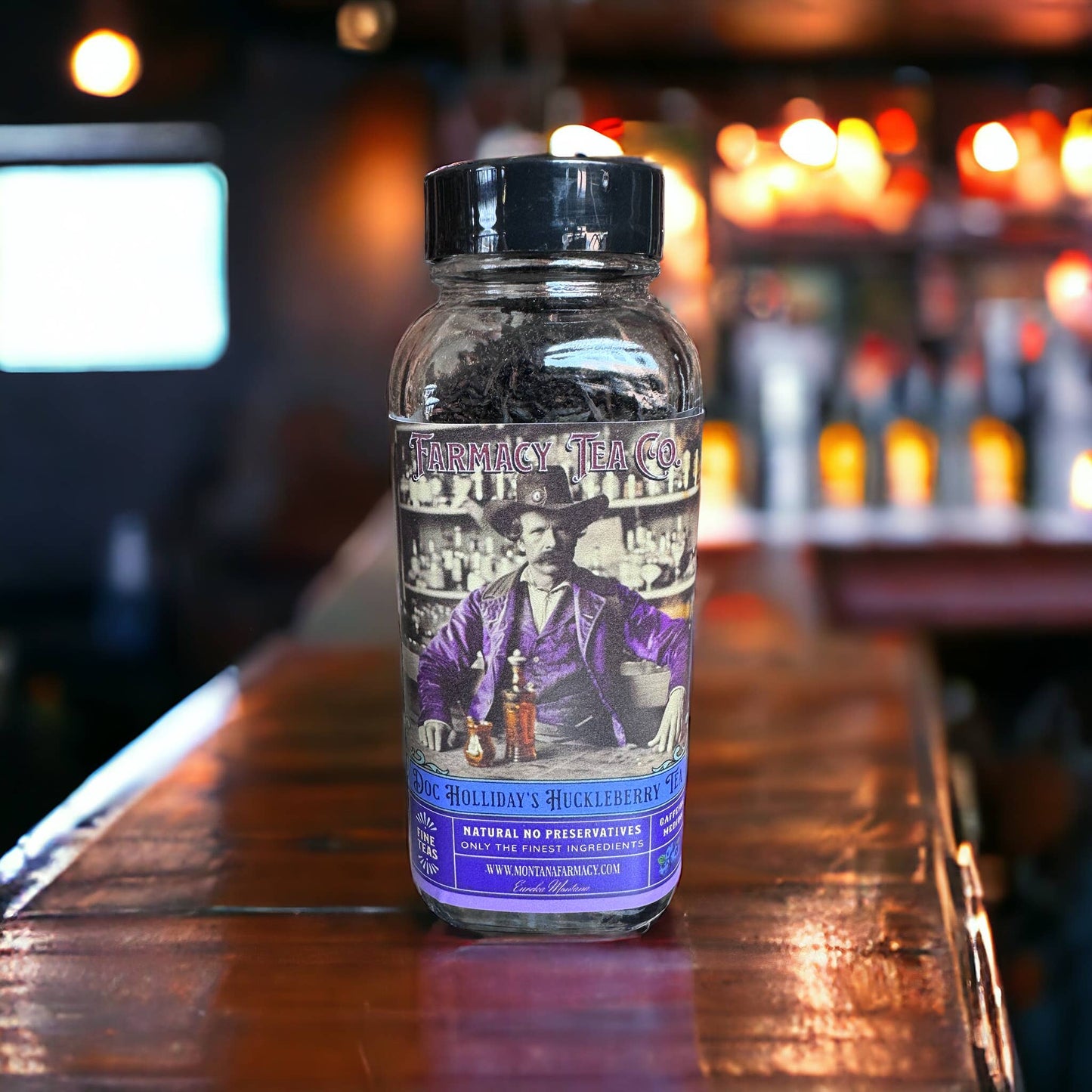 Doc Holliday's Wild West Huckleberry Elixir Tea Vintage