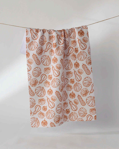 Harvest Sketch Tea Towel
