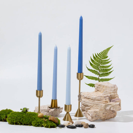 Wedding Party Colored Smokeless Long Taper Candles