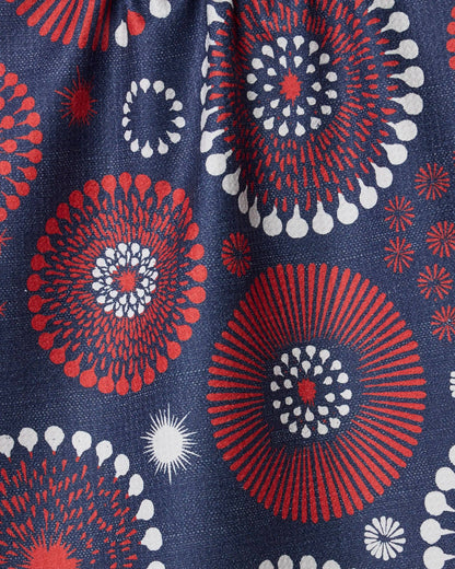 Freedom Sparks Tea Towel: Blue