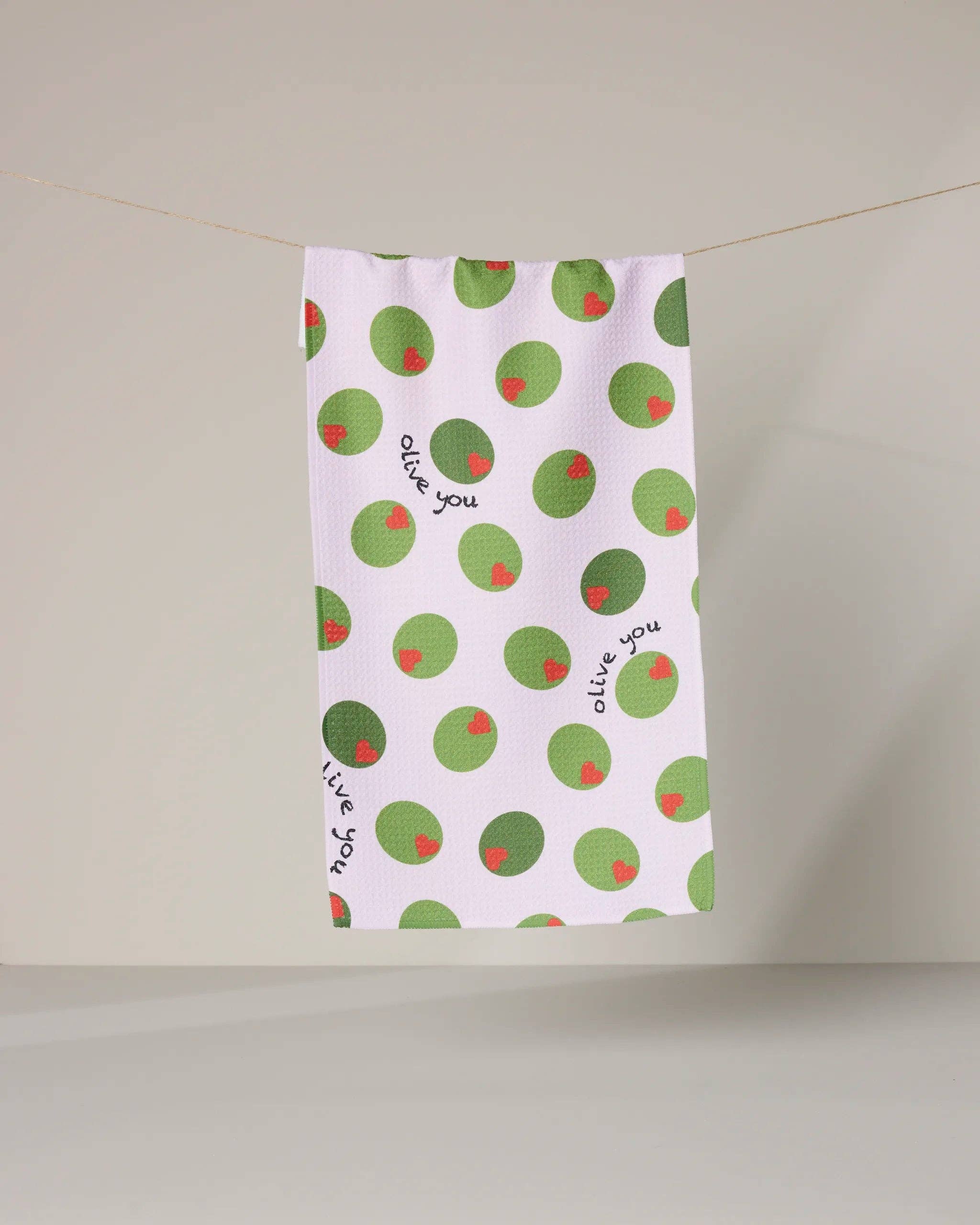 Olive You Bar Towel - Thumbnail 2