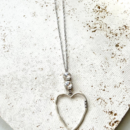 Heart Swarovski necklace