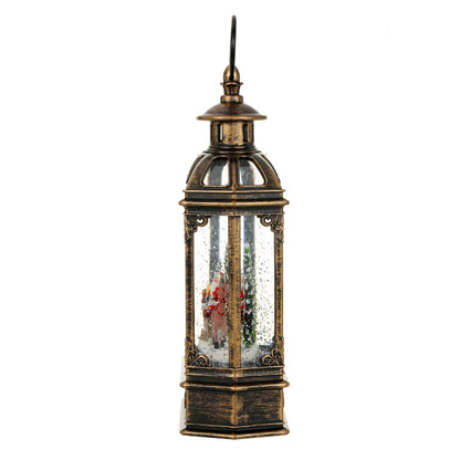 Christmas Vintage Snow Globe Lantern