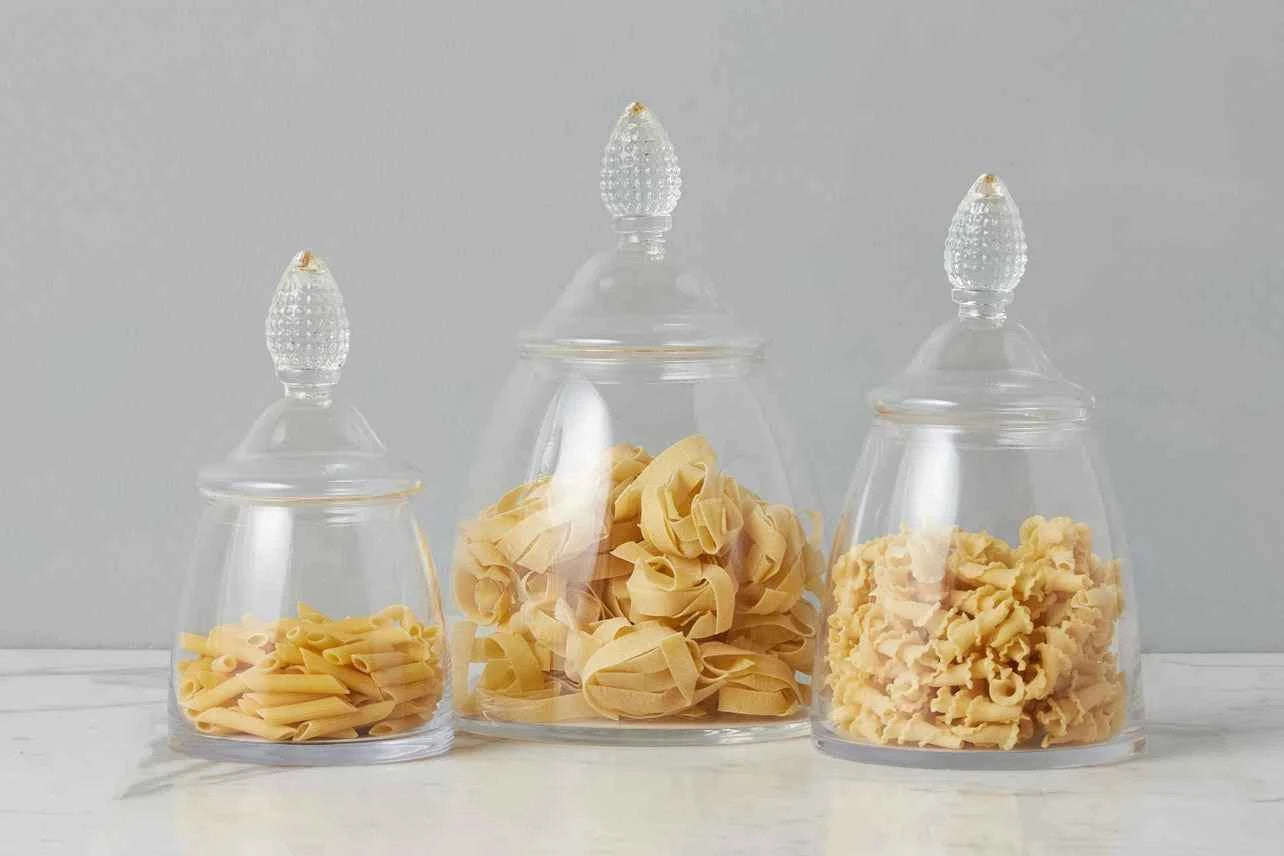 Glass Teardrop Jar with lid- large Only