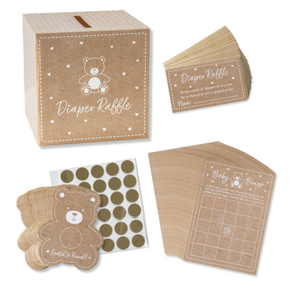 Kraft Bear Diaper Raffle & Scratch Off Game Set