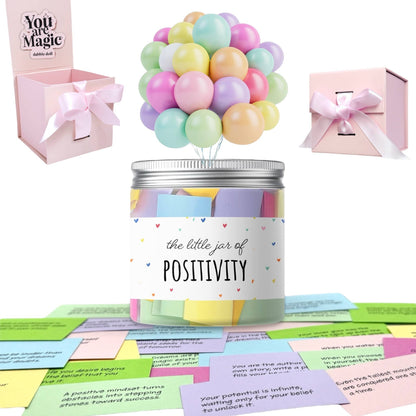 Positivity Jar, Motivation Encouragement Cards with Gift Box