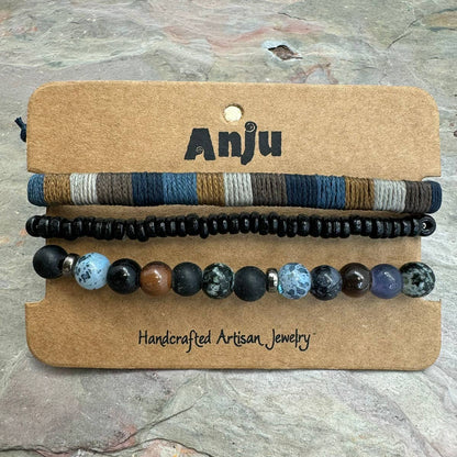 Ocean Depths Trio Men's Bracelet Set