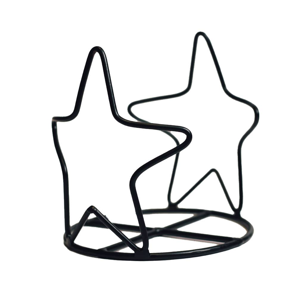A Cheerful Giver - Star Candle Holder Jar (Black)