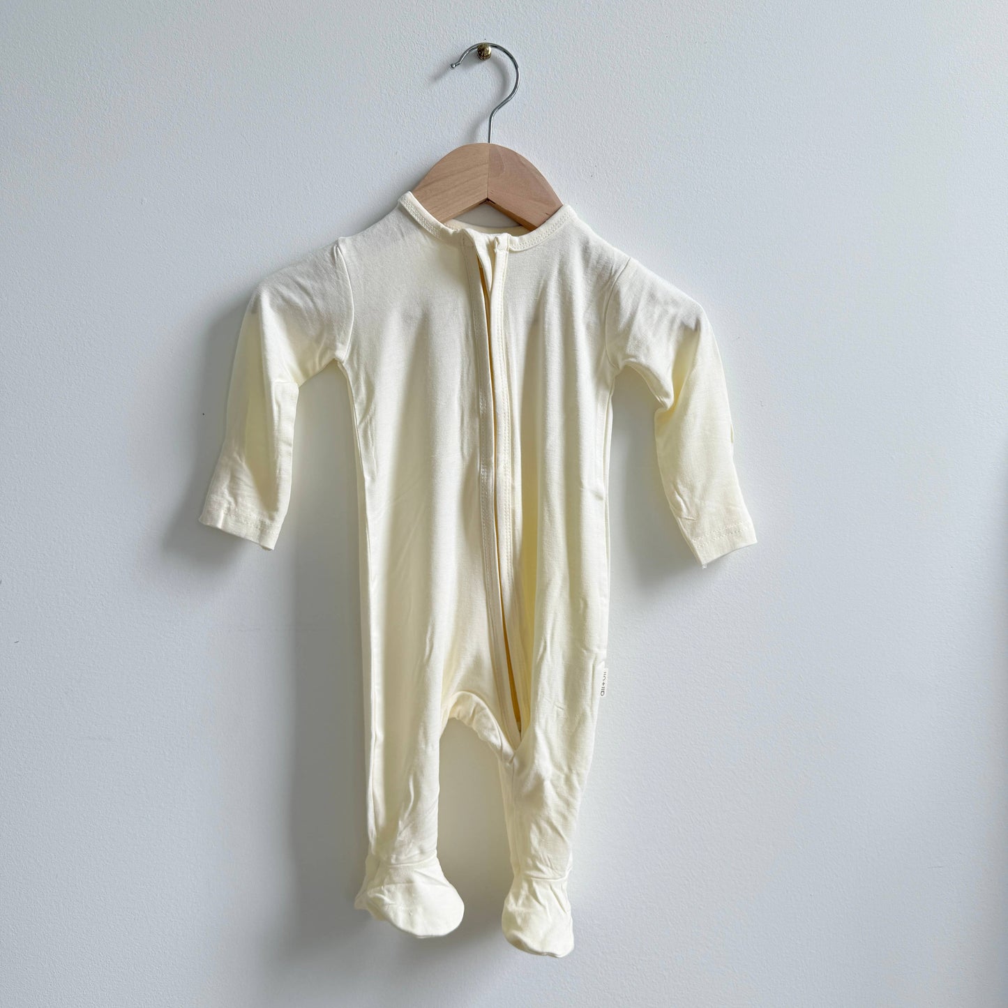 Baby Footie 2-Way Zipper – Bamboo Lounge Wear Ivory