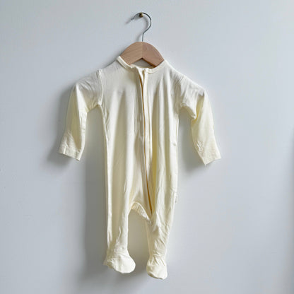 Baby Footie 2-Way Zipper – Bamboo Lounge Wear Ivory
