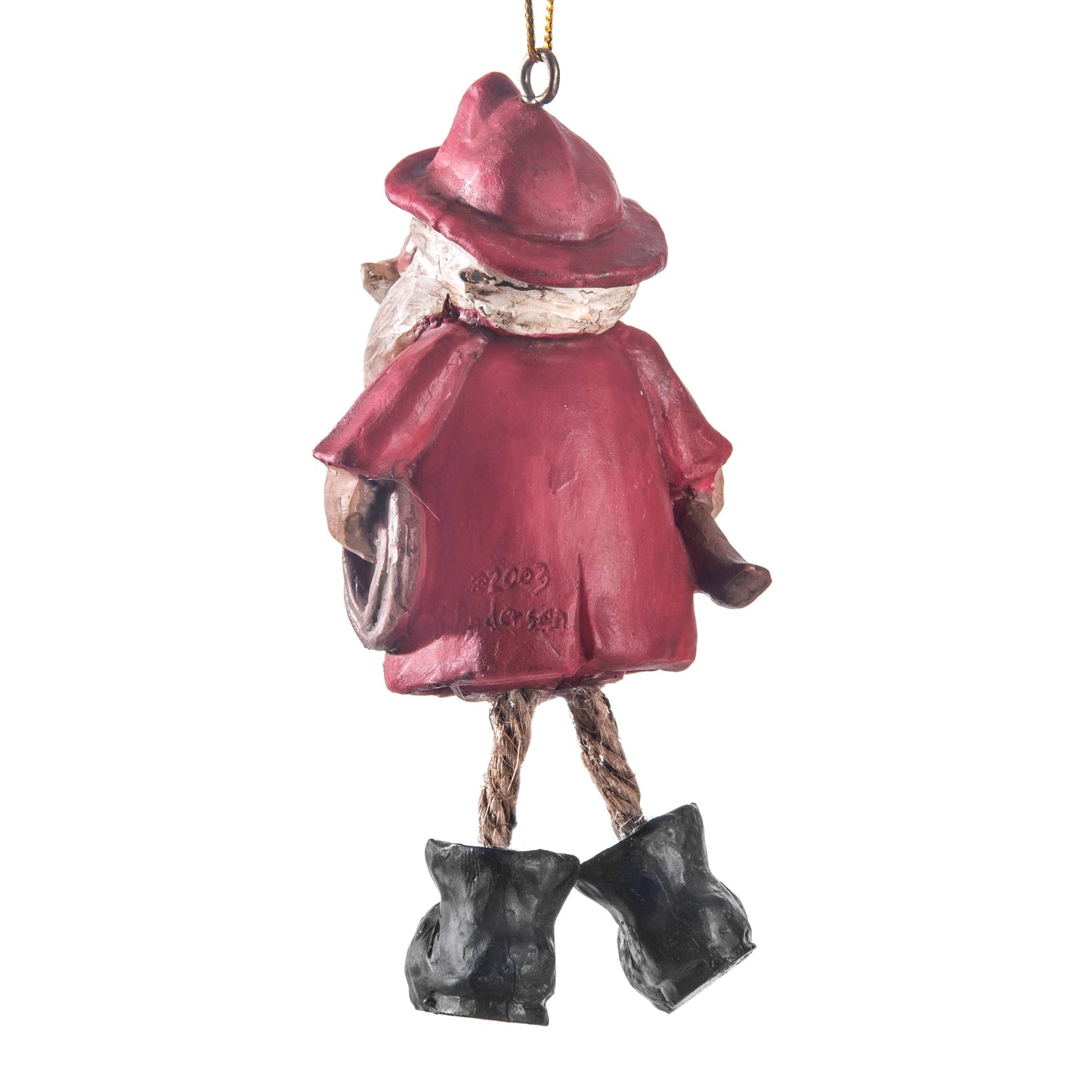 Fireman Santa Christmas Ornament
