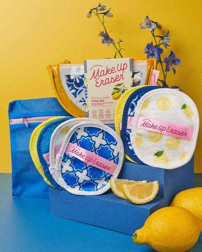 The Original MakeUp Eraser - Limoncello 7-Day Set & MakeUp Bag Gift Set | Summer