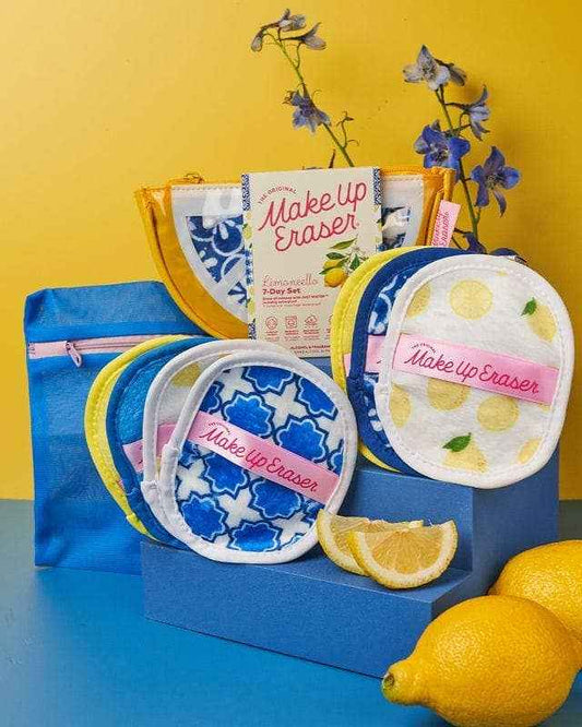 The Original MakeUp Eraser - Limoncello 7-Day Set & MakeUp Bag Gift Set | Summer