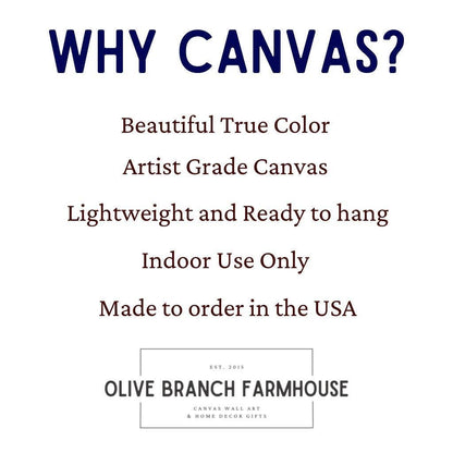 Cuadro sobre lienzo para dormitorio cristiano de Olive Branch Farmhouse - "Entrégaselo a Dios y vete a dormir"