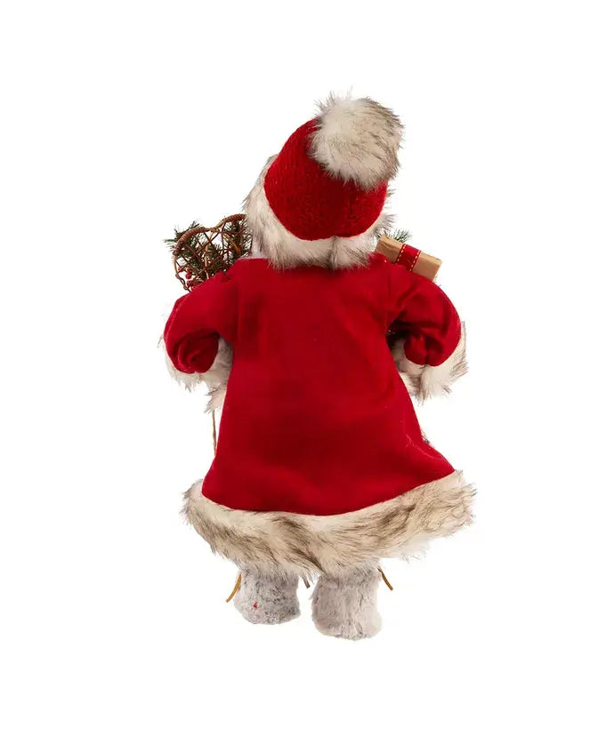 Kurt S. Adler, Inc. - 18"RED/WHITE SANTA W/GIFT BOX+BELLS