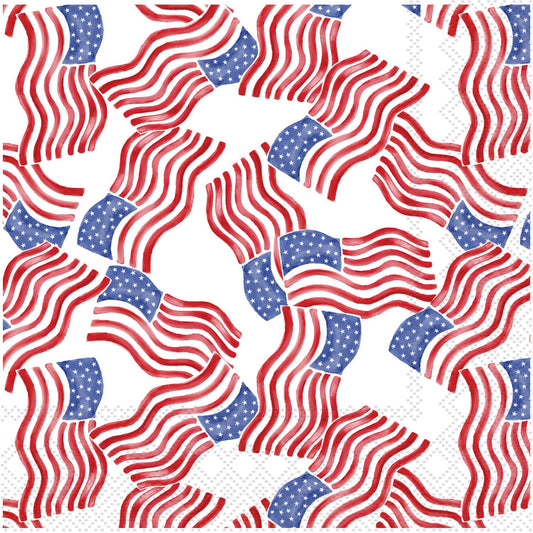 Paper Cocktail Napkins 20 Ct Stars & Stripes